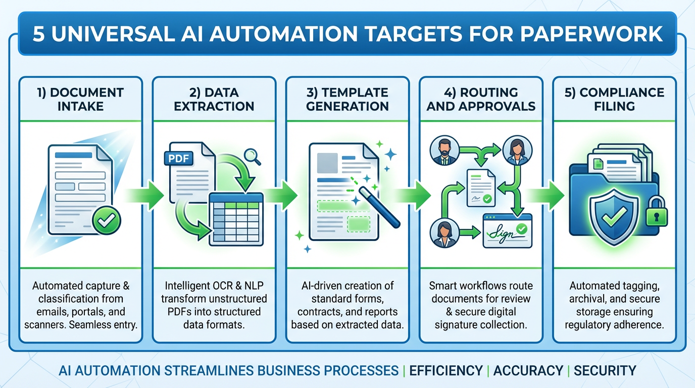 Universal AI automation workflow targets