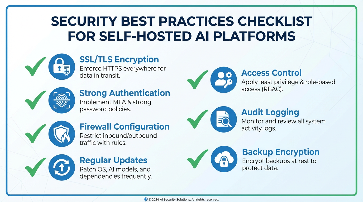 Security best practices checklist